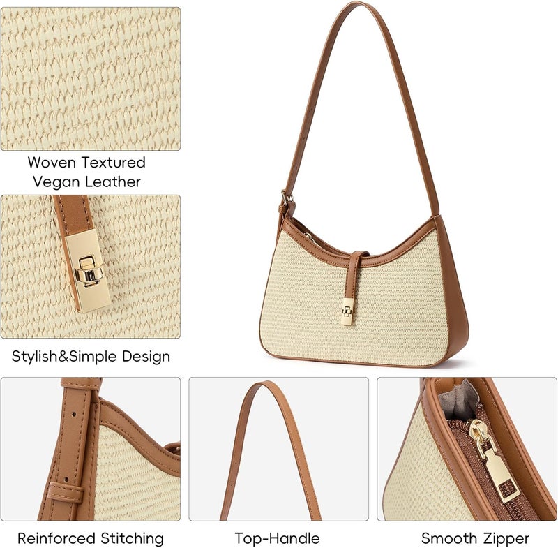 CLUCI Shoulder Bag for Women, Purses for Women, Handbag Hobo Bags Vegan Leather Crossbody Purse with Adjustable Strap - Image 4